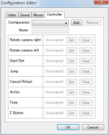 Steam 版 Sonic Adventure DX、SADX Mod Manager の Config Editor を押したときの Configuration Editor 画面の Controller タブ