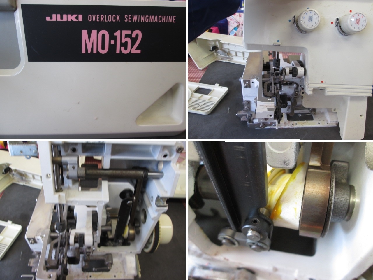 JUKI MO-152 2本糸ロックミシン 分解整備・修理 | ミシンのコットン 