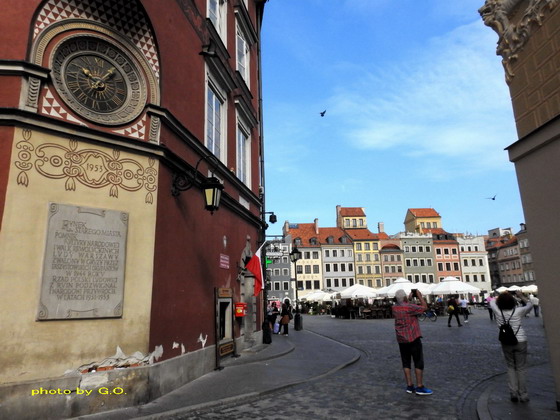 旧市街市場広場 ワルシャワの通り210 写日記 ポーランド