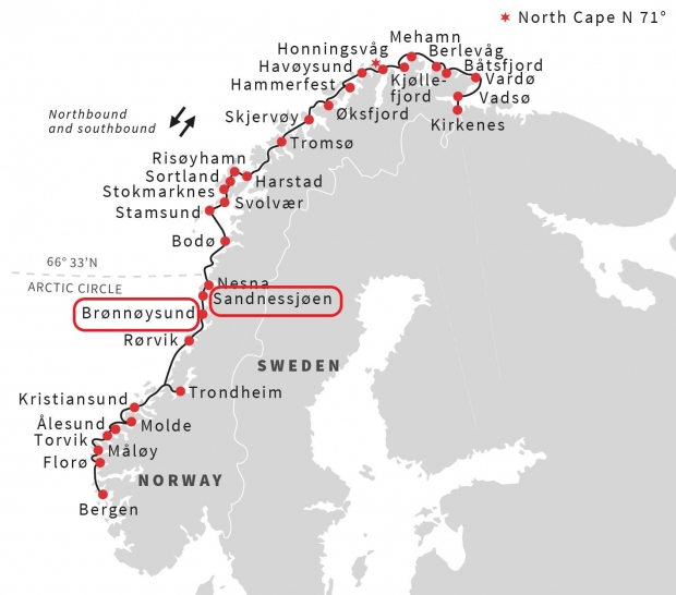 ノルウェーポートの地図