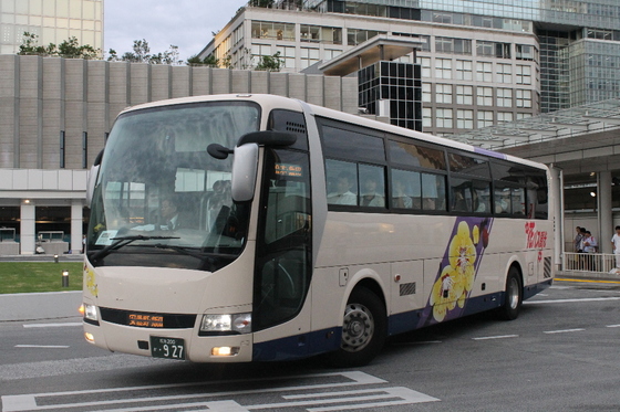 トラビスジャパン 927 Myu Skyのバス撮影記