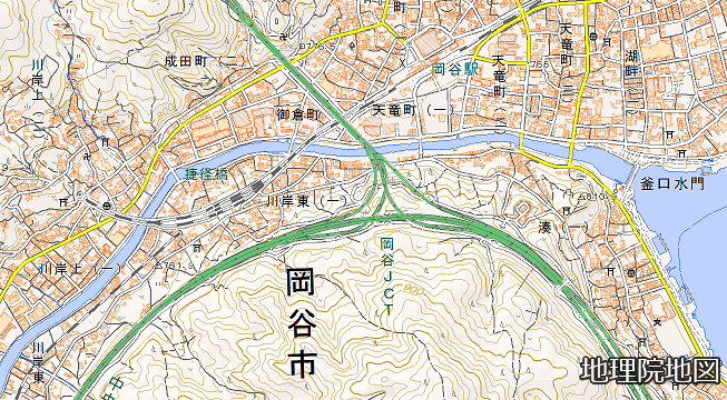 岡谷市地図